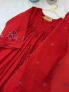 ✨ Glass Chanderi Handwork Anarkali Set for Women ✨