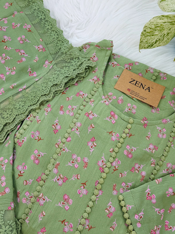 ✨ Imported Crush Rayon Anarkali Set ✨