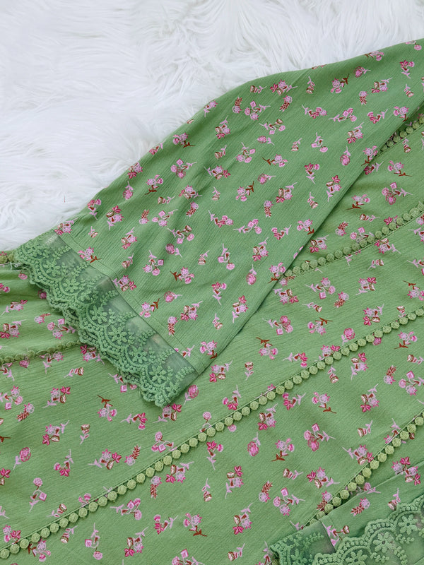 ✨ Imported Crush Rayon Anarkali Set ✨