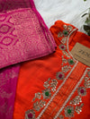 Banarasi Dolasilk Kurti Set with Banarasi Bhuvan Silk Dupatta