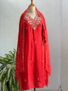 Pure Dola Silk Handwork Suit Elegant Craftsmanship, Effortless Festive Style