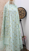 ✨ Pure Mul Chanderi Embroidered Unstitched Suit