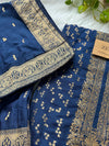 Unstitched Cotton Jacquard Partywear Suit – Comfort Meets Festive Elegance
