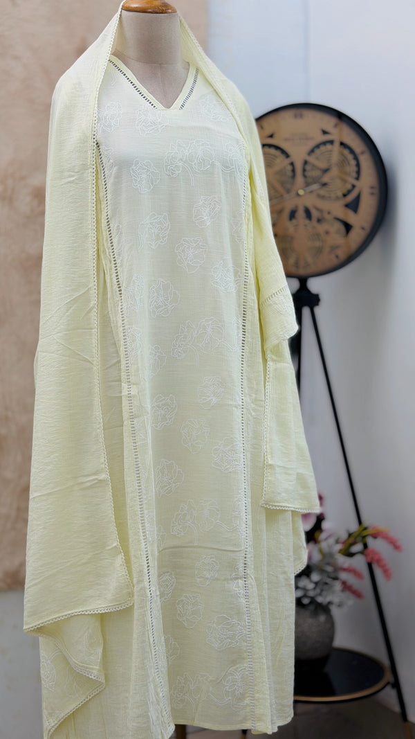 Imported Crush Rayon Anarkali Set