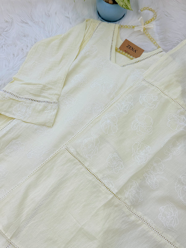 Imported Crush Rayon Anarkali Set
