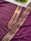 Unstitched Cotton Jacquard Partywear Suit – Comfort Meets Festive Elegance