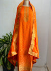 Unstitched Cotton Jacquard Partywear Suit – Comfort Meets Festive Elegance