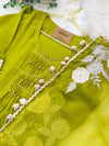 ✨ Premium Mul Chanderi Hand-Detailed Anarkali Set ✨