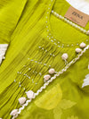 ✨ Premium Mul Chanderi Hand-Detailed Anarkali Set ✨