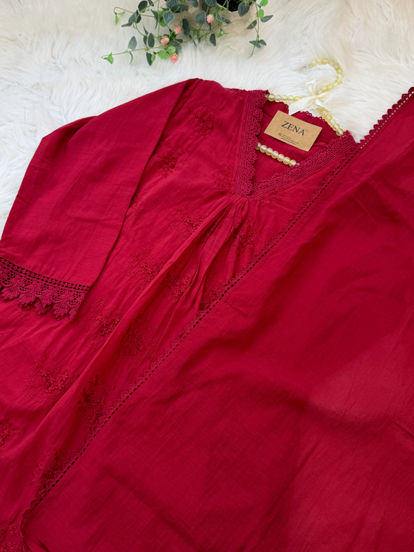 ✨ Mul Cotton Anarkali Set ✨