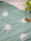 Mul Chanderi Hand Detailed Unstitched Suit