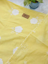Mul Chanderi Hand Detailed Unstitched Suit