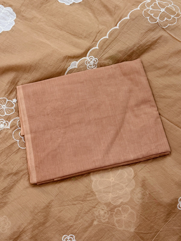Mul Chanderi Hand Detailed Unstitched Suit