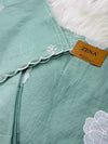 Mul Chanderi Hand Detailed Unstitched Suit