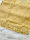 Ready-to-Wear V-Neck Embroidery Work Suit with Organza Dupatta