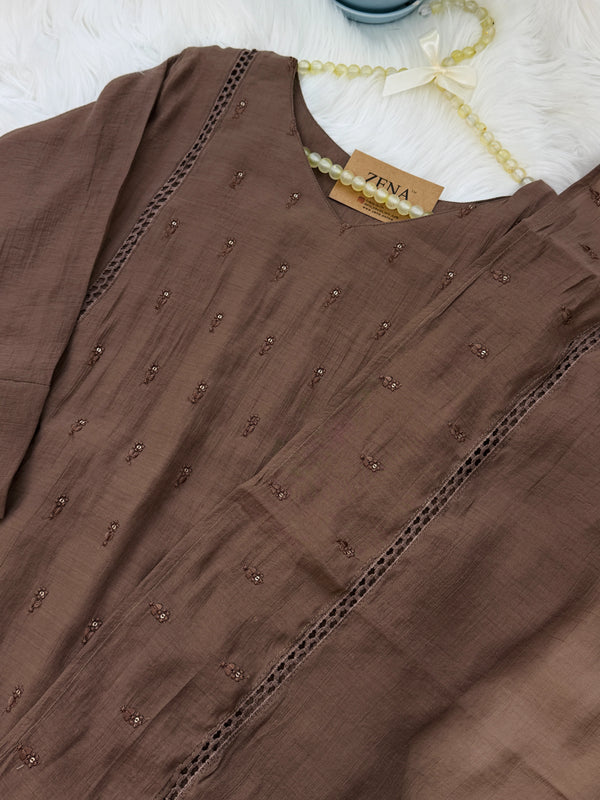 ✨ Mul Chanderi A-Line Kurti Set ✨
