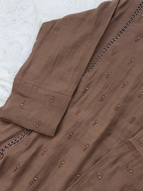 ✨ Mul Chanderi A-Line Kurti Set ✨