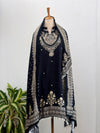 PURE CREPE HAND WORK KURTI SET