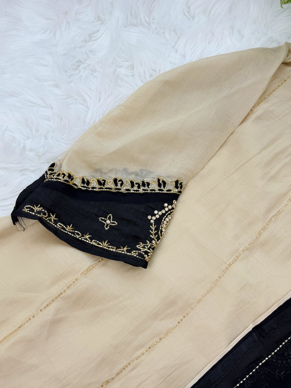 ✨ Mul Chanderi Handwork Party Wear Kurti Set