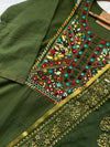 ✨ Pure Cotton Embroidered Ready-to-Wear Kurti Set ✨