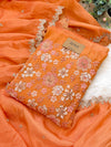 ✨ Premium Cosmo Tissue Silk Handwork Unstitched Suit ✨