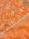 ✨ Premium Cosmo Tissue Silk Handwork Unstitched Suit ✨