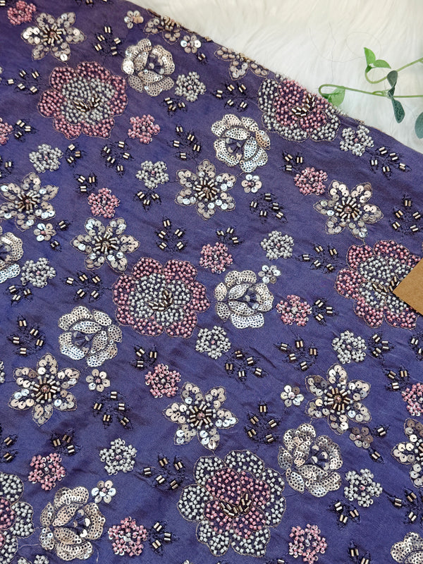 ✨ Premium Cosmo Tissue Silk Handwork Unstitched Suit ✨