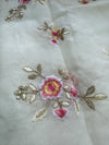 Unstitched Georgette Embroidered Partywear Suit