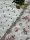 Unstitched Georgette Embroidered Partywear Suit