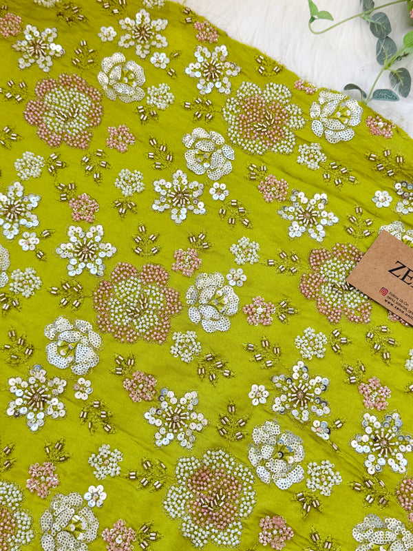 ✨ Premium Cosmo Tissue Silk Handwork Unstitched Suit ✨