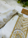 Organza Unstitched Partywear Suit | Includes Top, Bottom, Lining & Dupatta