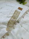Organza Unstitched Partywear Suit | Includes Top, Bottom, Lining & Dupatta