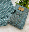 Georgette Unstitched Chikankari Party Wear Kurti Set with Original Mirror Work Dupatta & Lining