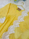✨ Pure Mul Chanderi Embroidery Work Anarkali Set