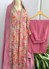Ethereal Bloom Chinnon hand work Anarkali suit