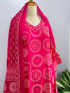 Pure Cotton Mirror Work Hand Embroidered Kurti Set