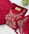 ✨ Pure Cotton Embroidery Work Kurti Set ✨