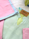 Pastel Serenity Glass Chanderi Kurti Set