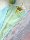 Pastel Serenity Glass Chanderi Kurti Set