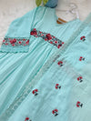 ✨ Mul Cotton Embroidered Anarkali Set