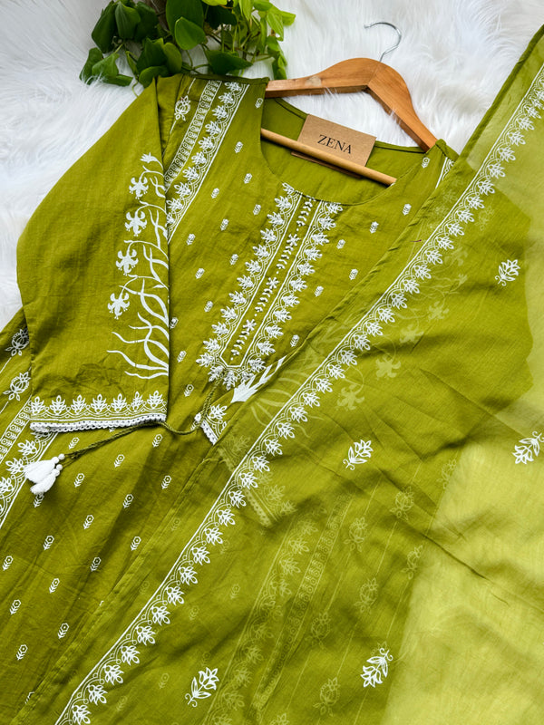 Pure Cotton Ready-to-Wear Kurti Set – Everyday Elegance