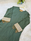✨ Viscose Organza Pearlwork Party Wear Kurti Set