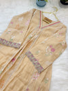 ✨ Mul Chanderi Embroidered Anarkali Kurti Set ✨