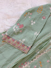 ✨ Mul Chanderi Embroidered Anarkali Kurti Set ✨