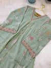 ✨ Mul Chanderi Embroidered Anarkali Kurti Set ✨