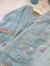 ✨ Mul Chanderi Embroidered Anarkali Kurti Set ✨