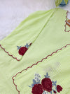✨ Striped Cotton Embroidered Kurti Set