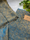 Aarohi – Crepe Jacquard Unstitched Suit with Handcrafted Detailing