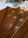 ✨ Glass Chanderi Handwork Anarkali Set ✨
