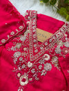Pure Dola Silk Handwork Suit Elegant Craftsmanship, Effortless Festive Style